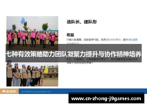 七种有效策略助力团队凝聚力提升与协作精神培养 七种有效策略助力团队凝聚力提升与协作精神培养