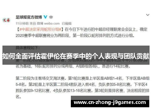 如何全面评估霍伊伦在赛季中的个人表现与团队贡献 如何全面评估霍伊伦在赛季中的个人表现与团队贡献